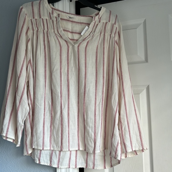 Splendid Ruched V-neck Long sleeves pullover - Picture 6 of 7